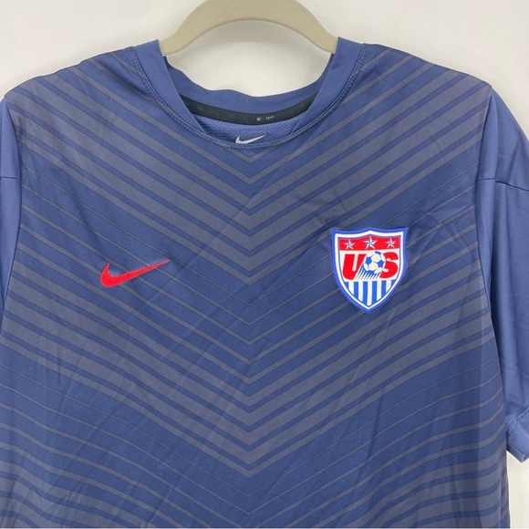 Nike USA Soccer Football Pregame 578799-410 World Cup Mens Size XL blue - Picture 2 of 9